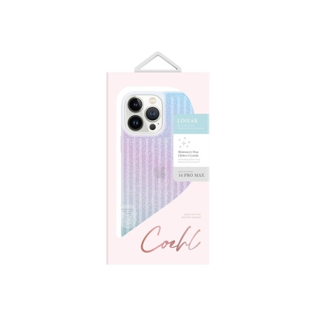 Чехол Uniq COEHL Linear Stardust для iPhone 14 Pro Max. Цвет: перламутровый с блестками