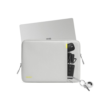 Чехол + органайзер Tomtoc Defender-A13 Laptop Sleeve Kit для ноутбуков 13". Цвет: серый
