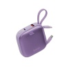 Портативный аккумулятор EnergEA Bazic GoPower Fusion, 10000mAh, PD/QC 20 Вт. Цвет: лавандовый