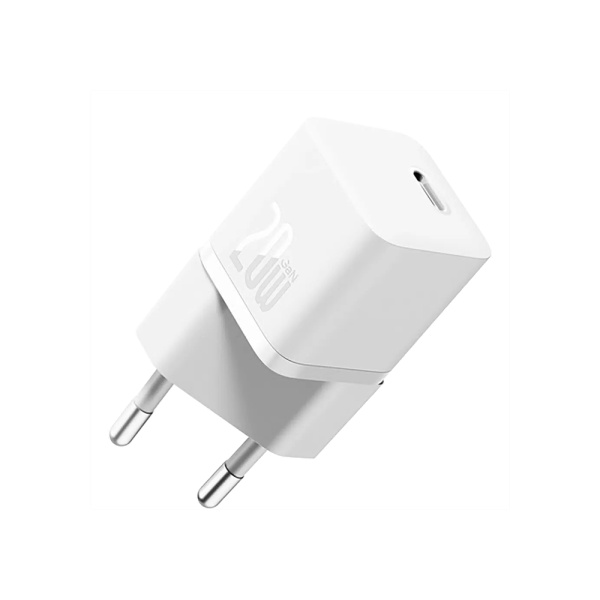 Адаптер питания Baseus Gan5S USB-C PD 20W. Цвет: белый