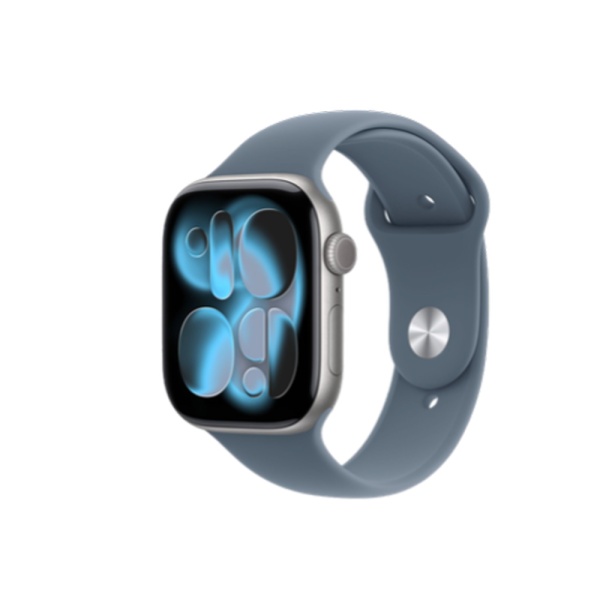 Apple Watch Series 11, 46 мм, корпус из алюминия цвета "серый космос", спортивный ремешок (S/M)