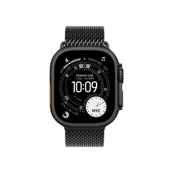 Apple Watch Ultra 3 (2025), 49 мм, корпус из титана черного цвета, ремешок "миланская петля"