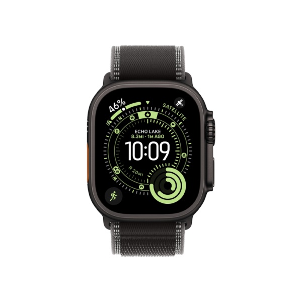 Apple Watch Ultra 3 (2025), 49 мм, корпус из титана черного цвета, ремешок "походная петля"