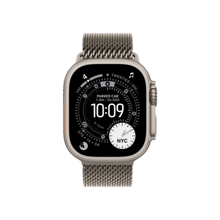 Apple Watch Ultra 3 (2025), 49 мм, корпус из титана природного цвета, ремешок "миланская петля"