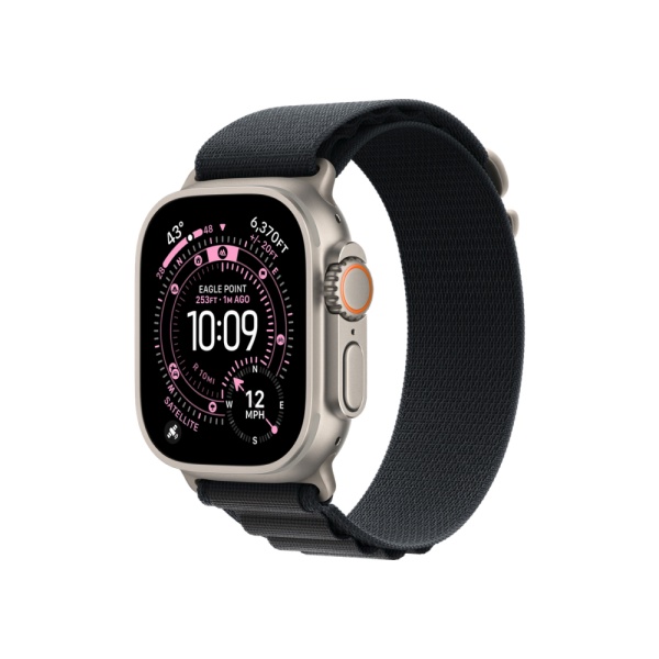 Apple Watch Ultra 3 (2025), 49 мм, корпус из титана природного цвета, ремешок "альпийская петля"