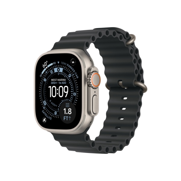 Apple Watch Ultra 3 (2025), 49 мм, корпус из титана природного цвета, ремешок "океаническая петля"