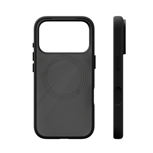 Чехол защитный VLP Aster Pro Case с MagSafe для iPhone 17 Pro Max. Цвет: черный
