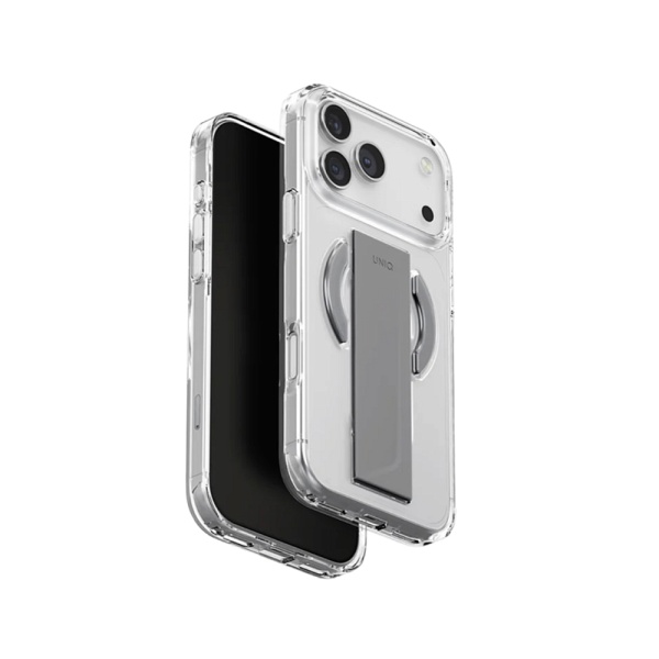 Чехол Uniq Heldro Air with FlexGrip с MagSafe для iPhone 17 Pro. Цвет: прозрачный