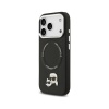 Чехол Lagerfeld PU NFT Karl & Choup heads Metal pin & Cam для iPhone 17 Pro Max. Цвет: черный