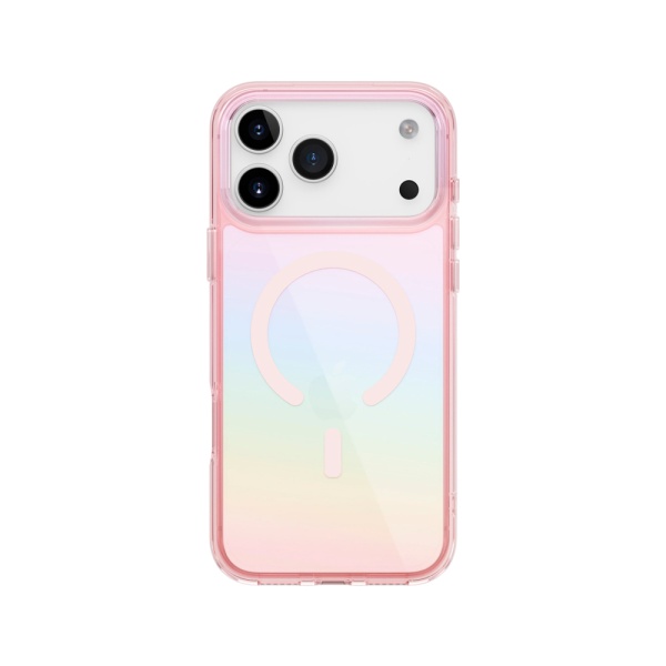 Чехол Uniq Iridescia с MagSafe для iPhone 17 Pro Max. Цвет: розовый