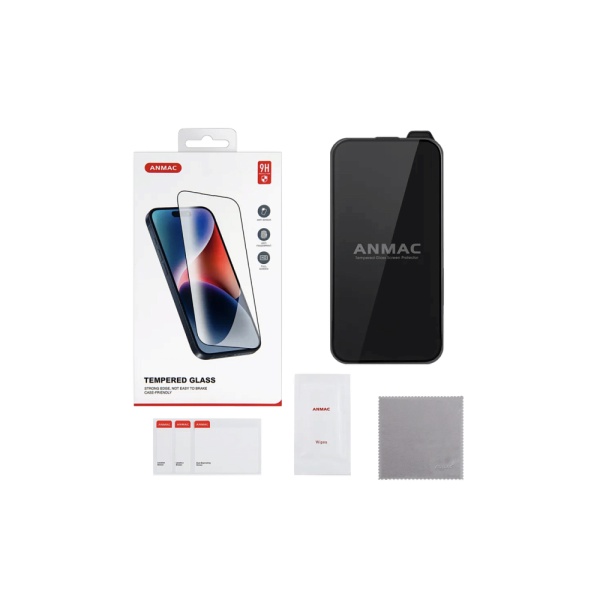 Защитное стекло ANMAC Full Cover для iPhone 17 Pro Max/16 Pro Max