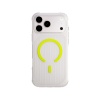 Чехол Uniq Combat Active с MagSafe для iPhone 17 Pro Max. Цвет: прозрачный/лайм