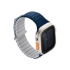 Ремешок силиконовый Uniq Revix EVO для Apple Watch 49/46/45/44 мм. Цвет: синий/серый