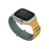 Ремешок силиконовый Uniq Revix EVO для Apple Watch 49/46/45/44 мм. Цвет: зеленый/желтый