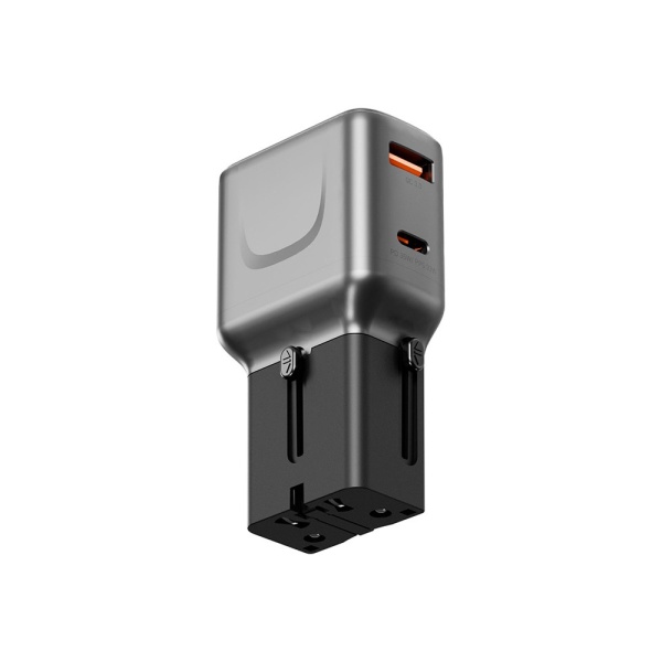 Адаптер питания EnergEA TravelGo USB-C, USB-A QC 3.0, 35W. Цвет: серый