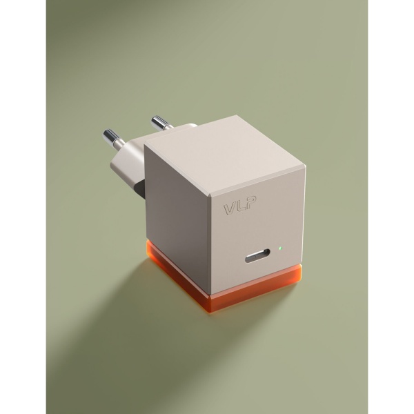 Сетевое зарядное устройство VLP NEO 45Вт, USB-C PD 3.2, QC. Цвет: янтарно-серый