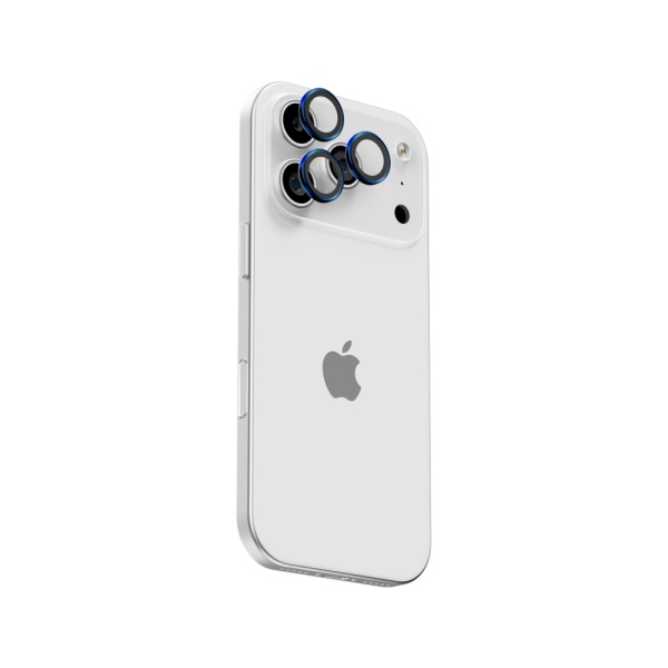 Защитное стекло BlueO Camera lens SAPPHIRE Titanium д/камеры iPhone 17P/17PM (3 шт.). Цвет: т-синий