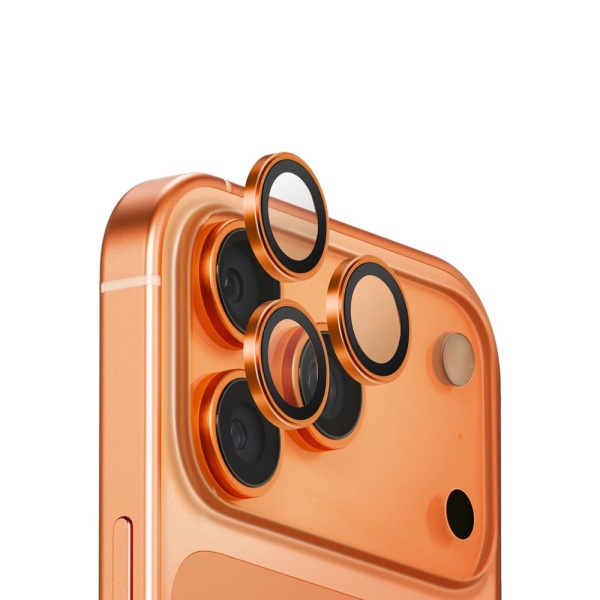 Защитное стекло OPTIX AluGuard д/камеры iPhone 17P/17PM. Цвет: янтарный