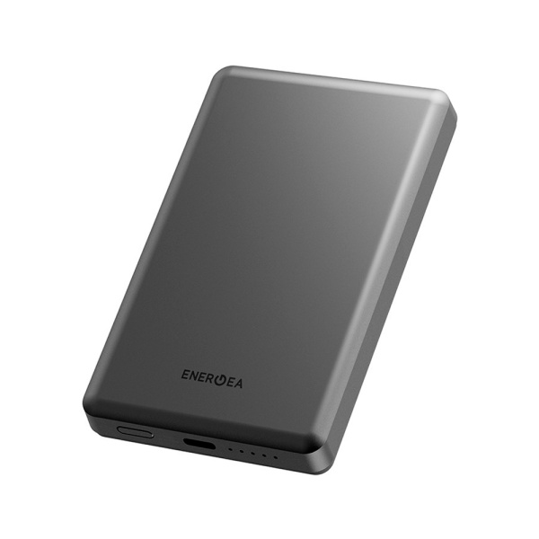 Внешний аккумулятор EnergEA AluPac, 10 000, 15W, Type-c 20W, Ultra Light. Цвет: природный титан