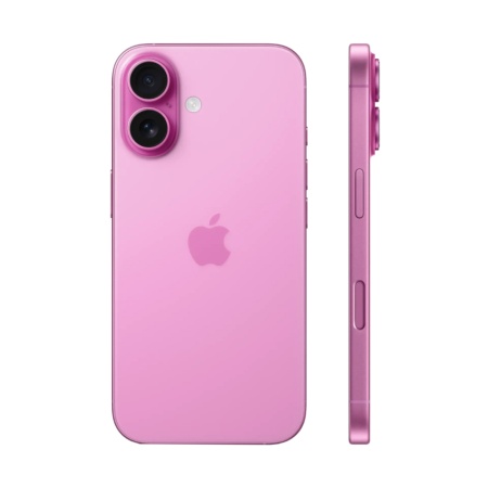 Смартфон Apple iPhone 16 256 ГБ (nano-SIM + eSIM). Цвет: розовый