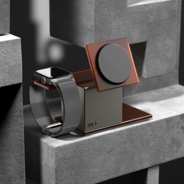 Комплект с беспроводным з/у VLP NEO Box 4 в 1 с Magsafe. Цвет: янтарно-серый