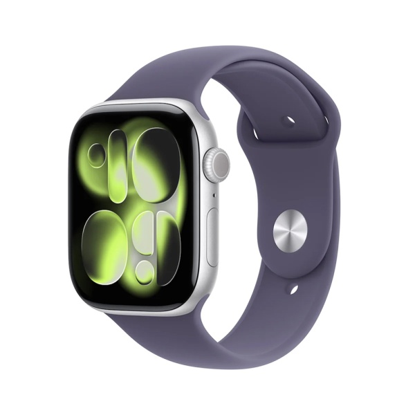 Apple Watch Series 11, 42 мм, корпус из алюминия серебристого цвета, спортивный ремешок (S/M)