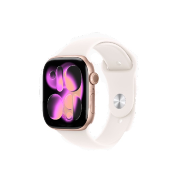 Apple Watch Series 11, 42 мм, корпус из алюминия цвета "розовое золото", спортивный ремешок (M/L)