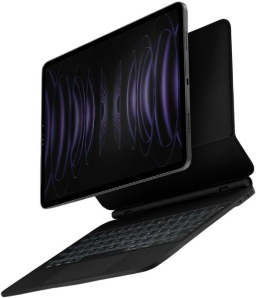 Беспроводная клавиатура Uniq VENNO Pro Magnetic keyboard folio для iPad Pro 13 2024. Цвет: чёрный