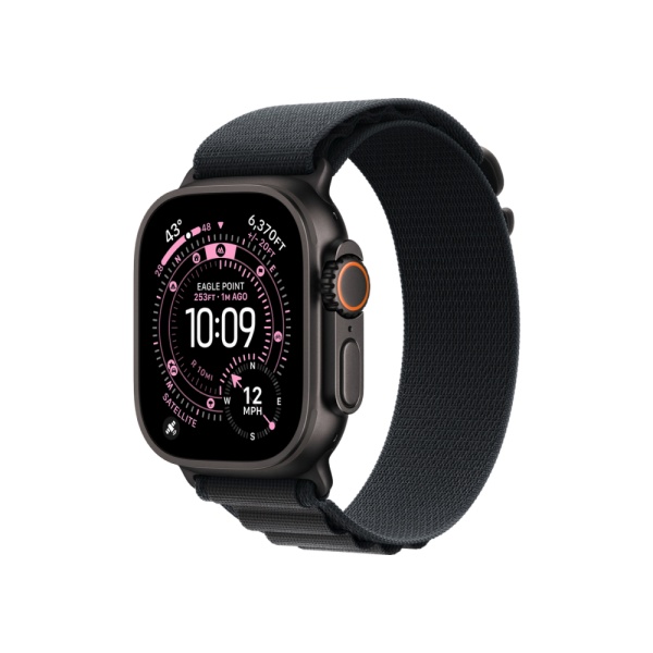 Apple Watch Ultra 3 (2025), 49 мм, корпус из титана черного цвета, ремешок "альпийская петля"