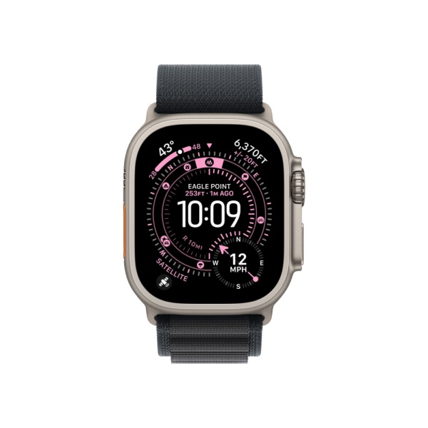 Apple Watch Ultra 3 (2025), 49 мм, корпус из титана природного цвета, ремешок "альпийская петля"