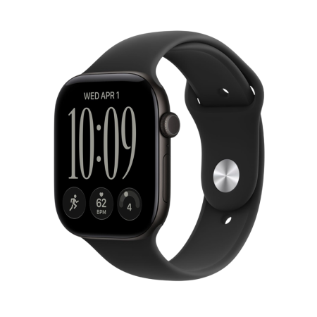 Apple Watch Series 12, 46 мм, корпус из алюминия черного цвета