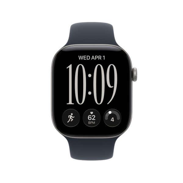 Apple Watch Series 12, 46 мм, корпус из алюминия цвета "Серый космос"