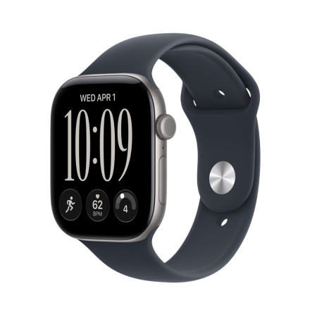 Apple Watch Series 12, 46 мм, корпус из алюминия цвета "Серый космос"