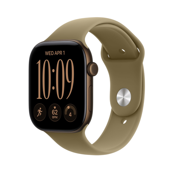 Apple Watch Series 12, 46 мм, корпус из алюминия бронзового цвета