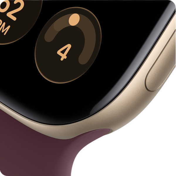 Apple Watch Series 12, 42 мм, корпус из алюминия золотистого цвета
