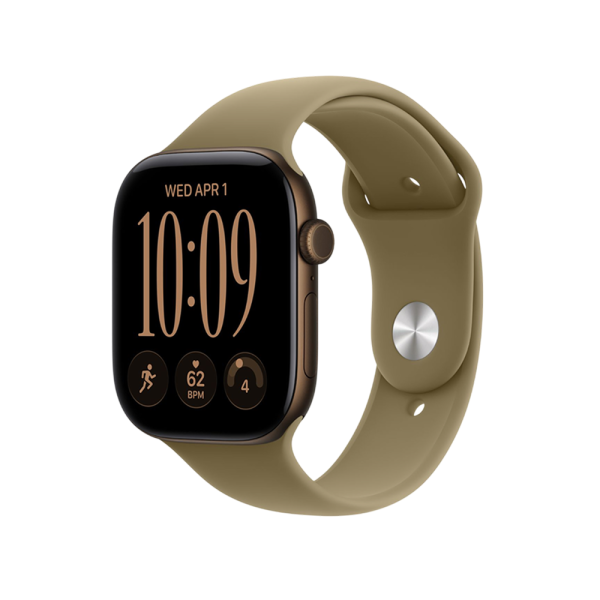 Apple Watch Series 12, 42 мм, корпус из алюминия бронзового цвета