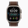 Apple Watch Ultra 4 (2026), 49 мм, природный титан, "походная петля" цвета "Темная умбра"