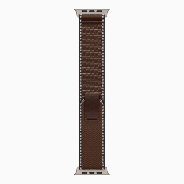 Apple Watch Ultra 4 (2026), 49 мм, природный титан, "походная петля" цвета "Темная умбра"