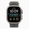 Apple Watch Ultra 4 (2026), 49 мм, природный титан, "океаническая петля" черного цвета