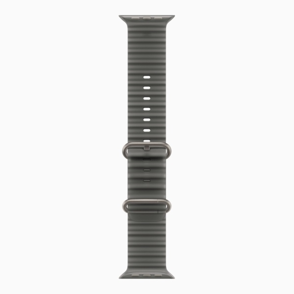 Apple Watch Ultra 4 (2026), 49 мм, природный титан, "океаническая петля" черного цвета