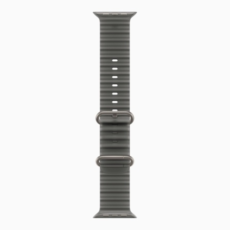 Apple Watch Ultra 4 (2026), 49 мм, природный титан, "океаническая петля" черного цвета