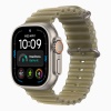 Apple Watch Ultra 4 (2026), 49 мм, природный титан, "океаническая петля" цвета "Ламинария"