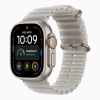 Apple Watch Ultra 4 (2026), 49 мм, природный титан, "океаническая петля" серого цвета