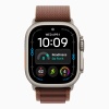 Apple Watch Ultra 4 (2026), 49 мм, природный титан, "альпийская петля" темно-бордового цвета