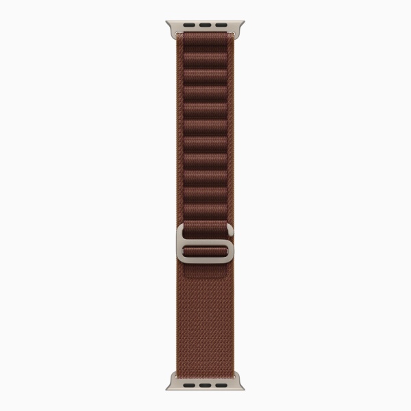 Apple Watch Ultra 4 (2026), 49 мм, природный титан, "альпийская петля" темно-бордового цвета
