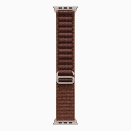 Apple Watch Ultra 4 (2026), 49 мм, природный титан, "альпийская петля" темно-бордового цвета