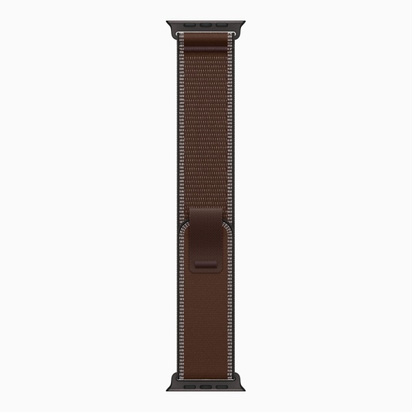 Apple Watch Ultra 4 (2026), 49 мм, черный титан, "походная петля" цвета "Темная умбра"
