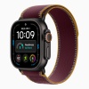 Apple Watch Ultra 4 (2026), 49 мм, черный титан, "походная петля" темно-бордового цвета