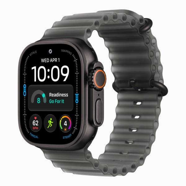 Apple Watch Ultra 4 (2026), 49 мм, черный титан, "океаническая петля" черного цвета