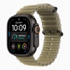 Apple Watch Ultra 4 (2026), 49 мм, черный титан, "океаническая петля" цвета "Ламинария"